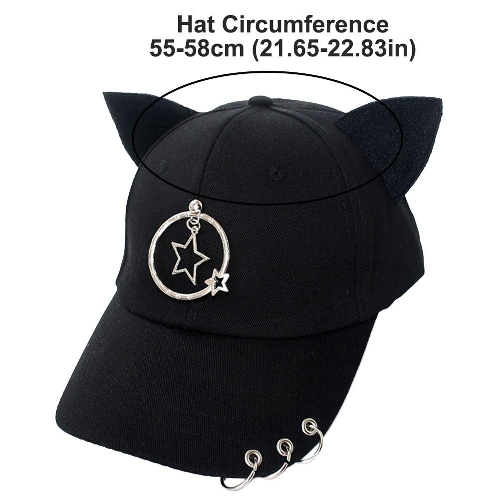 Cotton Baseball Caps Cat Ear Sunscreen Hat Creative Dad Hat Street Dress