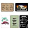 Tucker Automobile Patent White 1937 Cord Beverly Sedan Metal Plaque Decoration Customize Vintage Pub Designing Tin Sign Poster