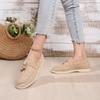 Мода 2024 года, новые весенне-осенние женские туфли на плоской подошве с круглым носком, слипоны для женщин, легкие повседневные туфли на плоской подошве, нескользящие мокасины на платформе