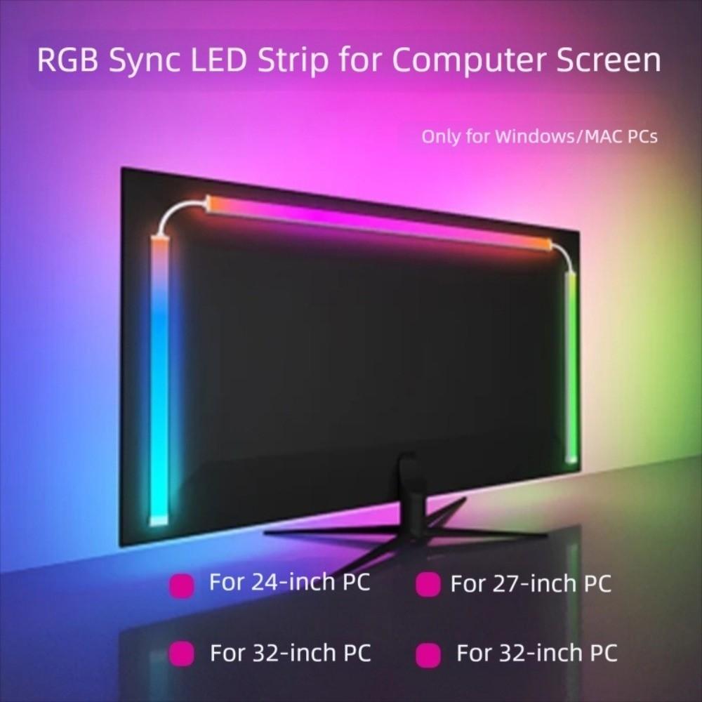 Настольный компьютер Игровая светодиодная лента USB Подсветка для монитора Декорация Подсветка монитора