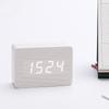 1 шт. модные светодиодные деревянные часы-будильник с голосовым управлением, цифровые деревянные Despertador, работающие от USB/AAA, электронные настольные часы