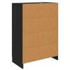 Sideboard Black 66 x 34.5 x 92 cm Particleboard