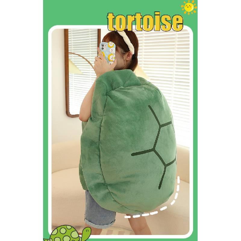 Wearable Shell Turtle Plush Toy Cartoon Stuffed Doll Sofa Cushion Kids Gift
