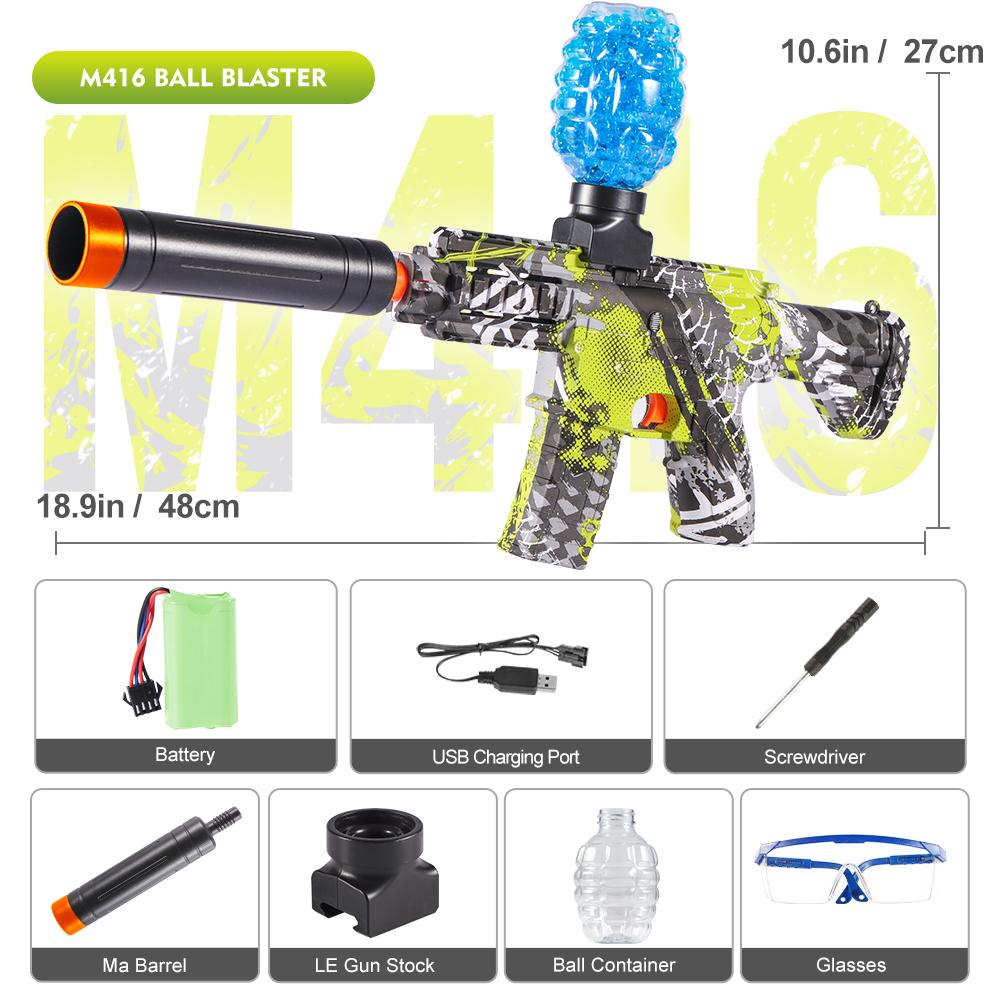 M416 Электрический бластерный пистолет, игрушки, перезаряжаемые, автоматические, уличные игрушки для командных семейных мероприятий, идеальный подарок, пули не входят в комплект