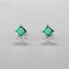 BELLA BOX Новые изысканные модные серьги-сокровища с имитацией изумруда и турмалина квадратного цвета для подруги на День святого Валентина