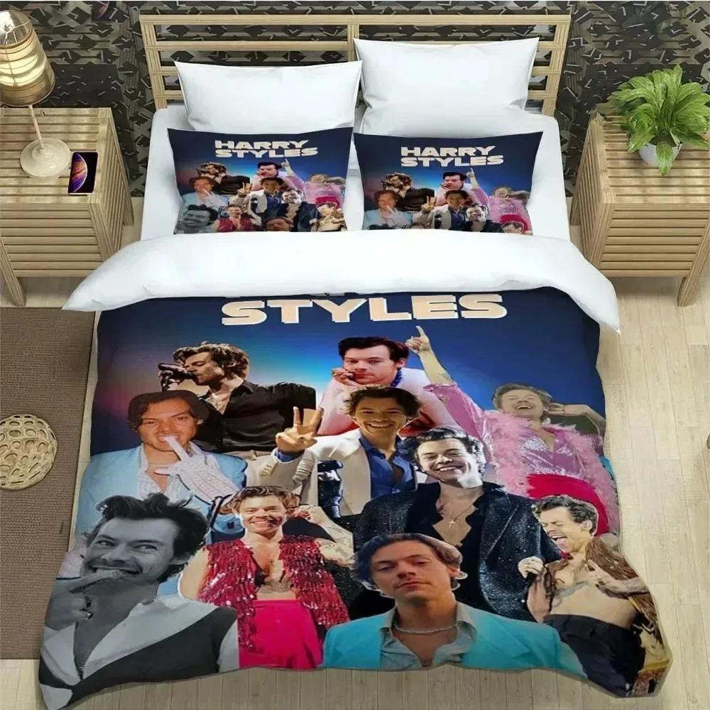 One Direction Bedding Set,Singer Duvet Cover 3D Print Quilt Cover Pillowcase king Queen Size Girls Boys Adult Birthday Gift