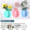Silicone Flower Vase Self Adhesion Hydroponics Planter Vase Sticker Wall for Glass, Wall, Window, Party,Wedding,Festival,Home,Kitchen, Fridge Door