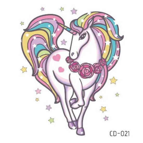 Cartoons Kids Temporary Tattoos Sticker Colorful Fake Tattoo Flash Waterproof Small Body Art Couple Child Designs