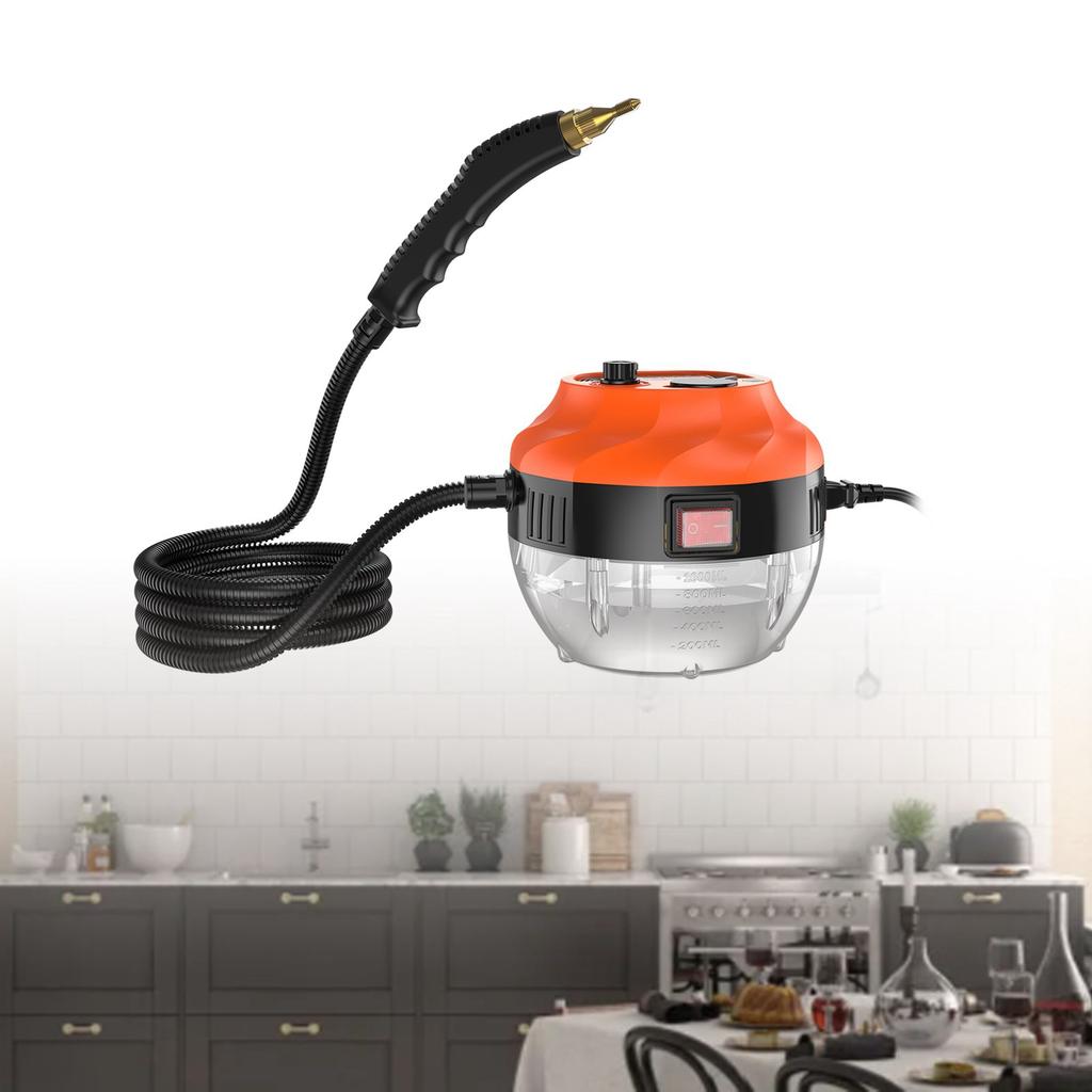Steam Cleaner 1500W 6 Speeds Adjustable Large Capacity Water Tank Handheld Steam Cleaner for Home Kitchen Bathroom