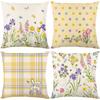 Easter Plaid Printed Pillow Cover Holiday Decoration Living Room Sofa Cushion Cover Bedroom Cushion