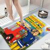Custom Name Fireman's Valentine Bouquet Carpet Rug Customizable Soft Washable Anti-Slip Home Living Room Sofa Mats Personalized Rug. 0909271