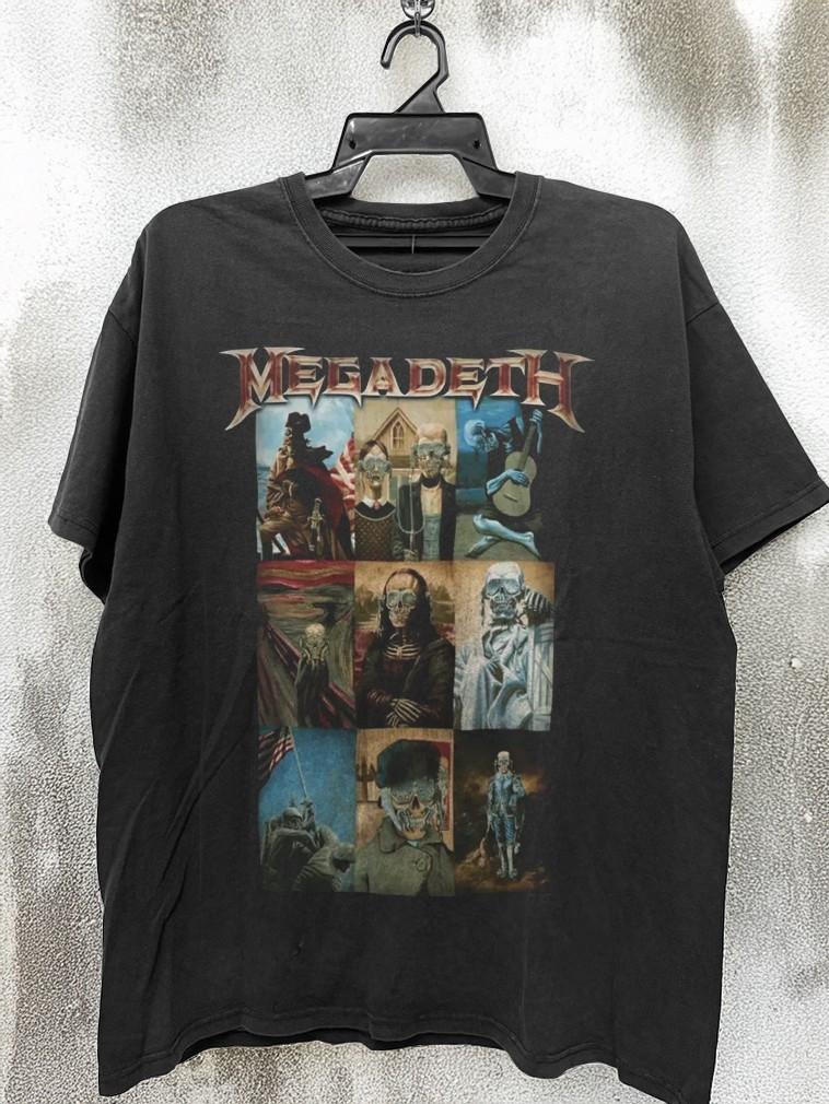 Megadeth Vic Art Heavy Metal Unisex Black Cotton T-Shirt S-5XL