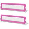 Vidaxl Бортики для детской кроватки, 2 шт., Розовые, 150x42 см