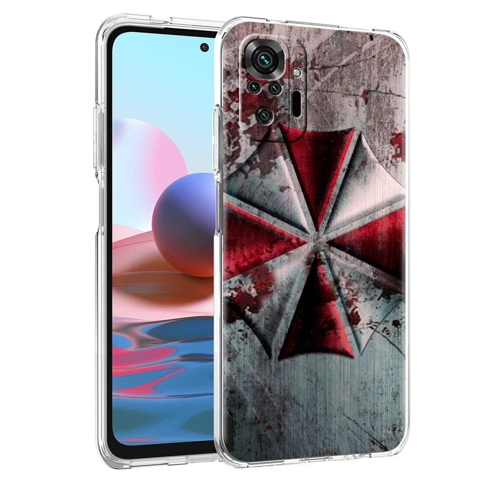Чехол для телефона Xiaomi Poco X3 NFC M3 F3 Redmi Note 9S 9 8 10 Pro 7 8T 9C 9A 8A K40, силиконовый прозрачный чехол, зонтик от биологической опасности