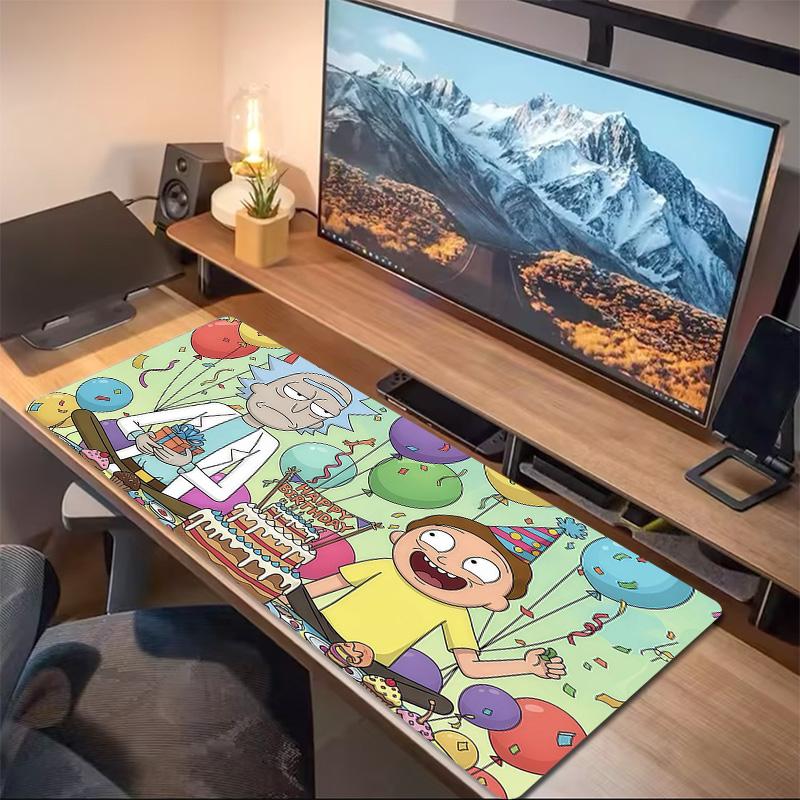 Rick and Morty Print  Cushion Non-slip Laptop Tablet Big Mousepad XXL Mat Mini PC Playmat With Lock edge