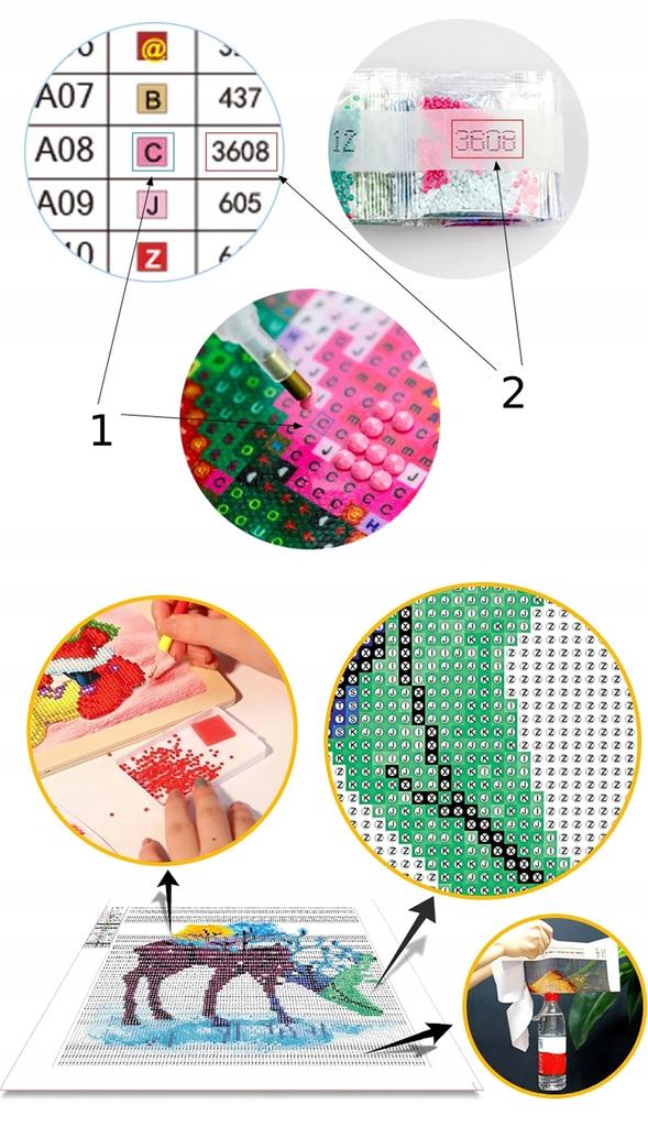 Large 5D Diamond Embroidery Mosaic Picture Set D51