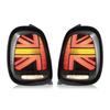 VLAND Full LED для JCW Union Jack Задние фонари Дымчатые линзы с последовательным указателем поворота Подходит для F55