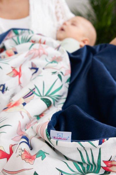 Velvet blanket 75x100, cotton satin + velvet