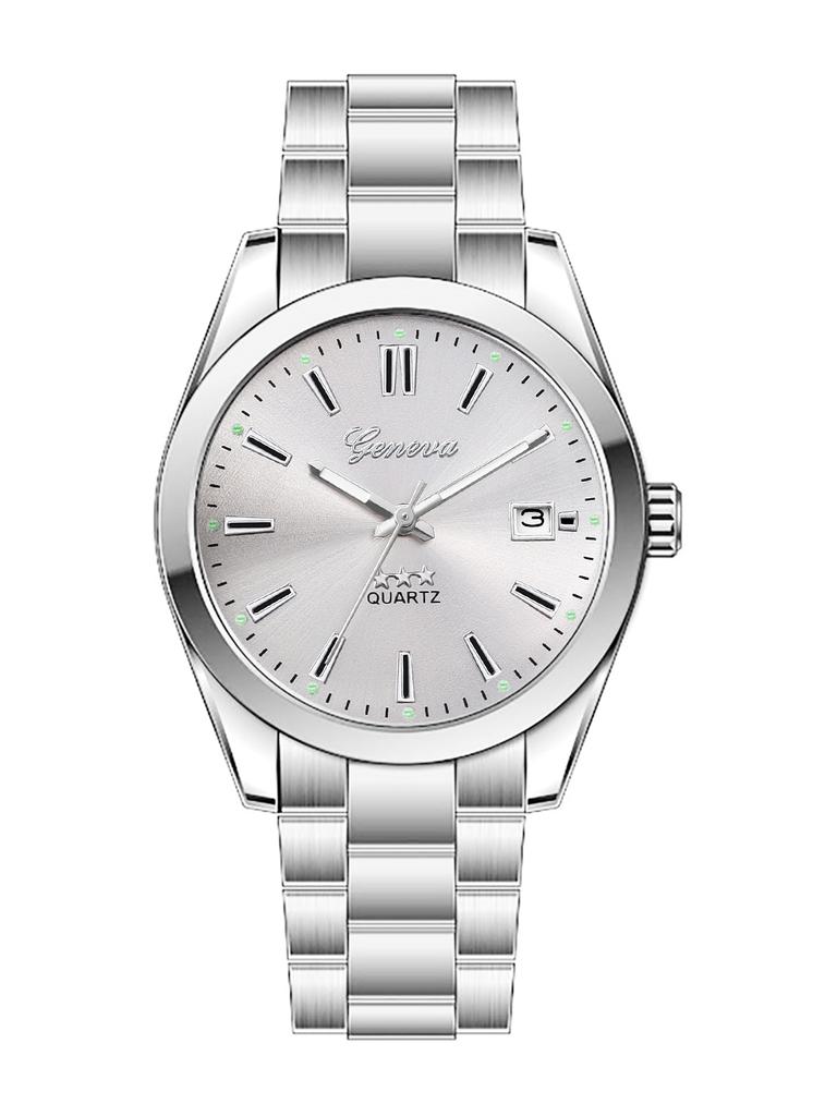 Ladies Quartz Watch Steel Band Design with Calendar Feature Daily Fashion Accessory Birthday Gift without Box