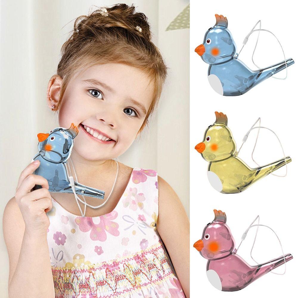 Multicolor Cartoon Bird Whistle Add Water Warble Whistle Musical Instrument Toys Children Toy