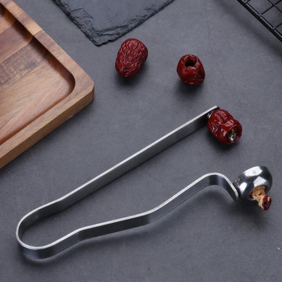 Инструмент для удаления сердцевины из мармеладной вишни, нескользящая ручка, функция легкой фиксации, инструмент для удаления сердцевины мармелад из нержавеющей стали