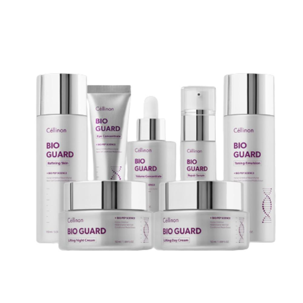 Celltrion Skincare / Celinon Bio Guard Лифтинг-уход 7-предметный полный набор / Комплексная система против старения / Набор / Из Кореи