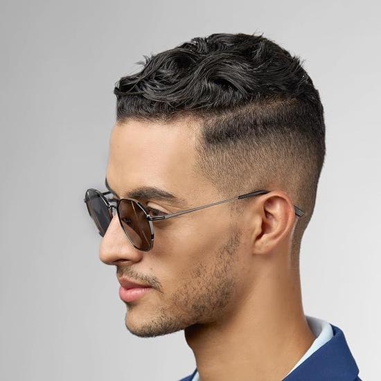 John Jacobs | UV Protection Sunglasses For Men & Women | Full Rim Hexagonal Medium (Size-53) JJ S12472-C1