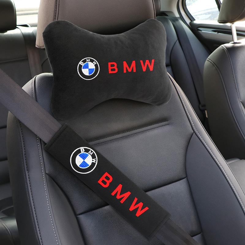 Car Headrest Cover Auto Seat Cover Head Neck Rest Pillow for BMW E46 E36 E39 E60 E90 E90 F01 F10 F30 E93 G01 G20 G21 X6 X5 X3 CU5