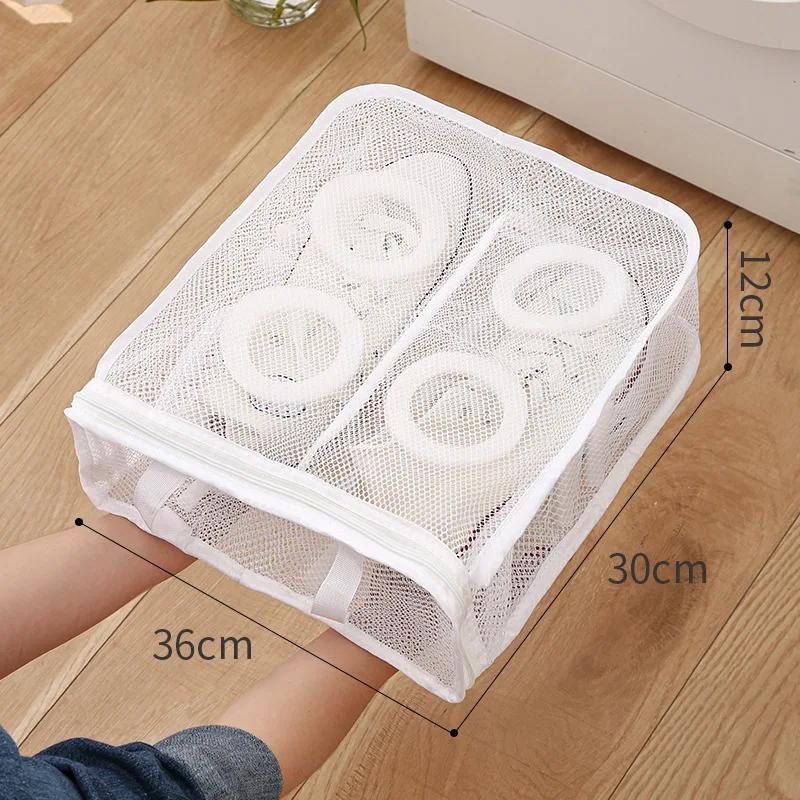 Anti-deformation Mesh Laundry Storage Organization Washing Machine Shoes Bag Travel Organizer Portable Sneakers Laundry Net