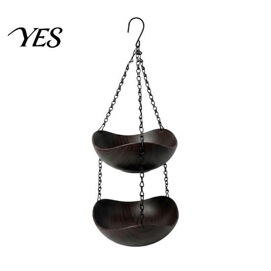 Hanging Bird Feeder Outdoor Feeder, Garden 1 or 2 with Water Bowl Bowls Backyard for Wild Birds Patio Porch Decor Dual