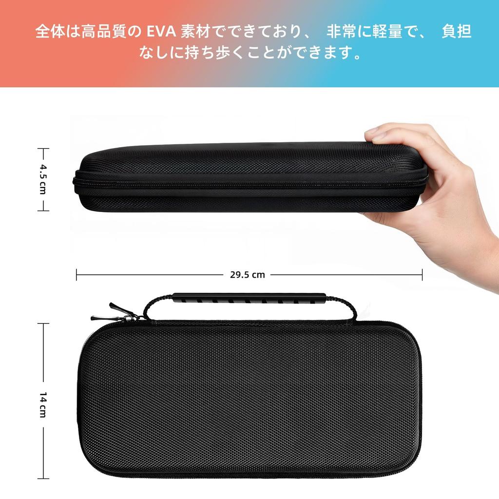 В Совместимый с Switch EVA жесткий совместимый с органическим EL хранилищем большой 10 карт для игр необходимый для черного [Новинка 2020] 2, корпус, Switch/Switch