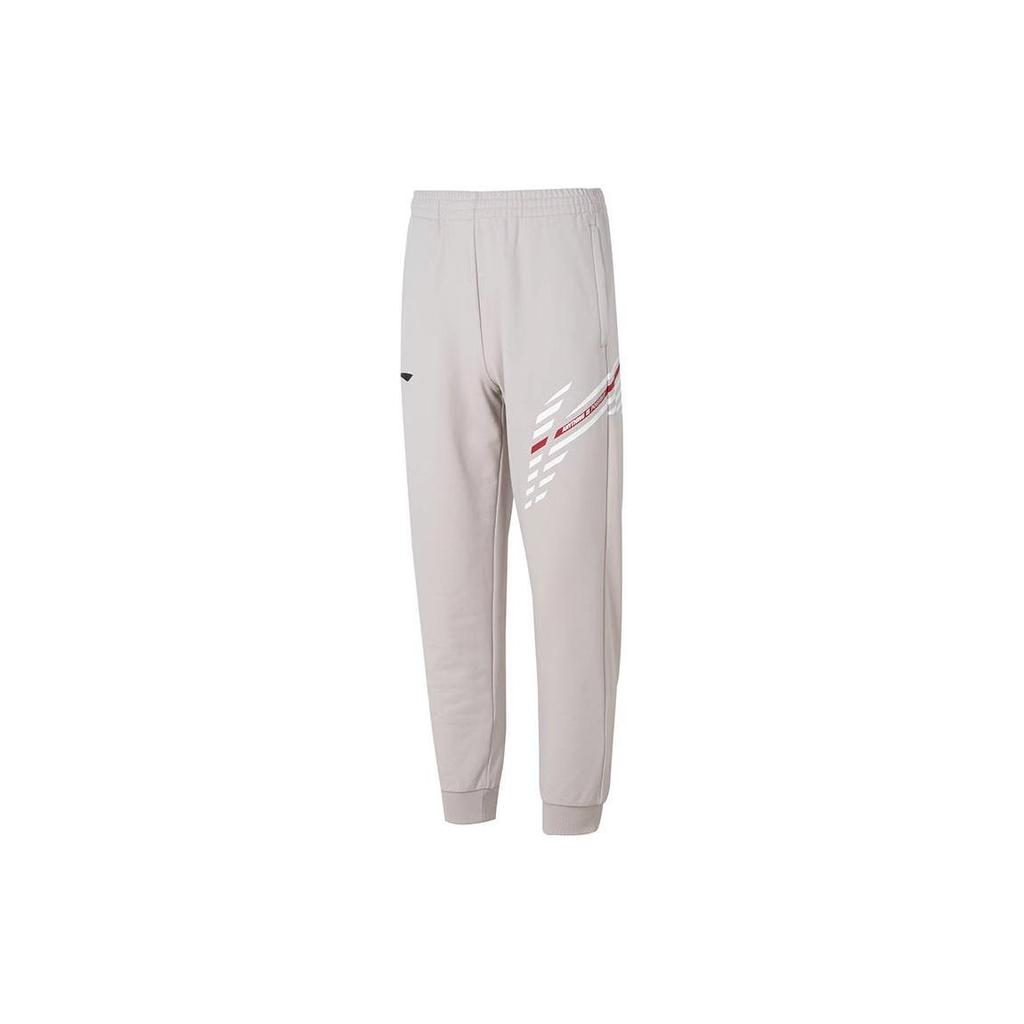 Коллекция Li Ning для бадминтона Осень/Зима 23 Вязаные спортивные штаны Унисекс Серые AKLT833-4