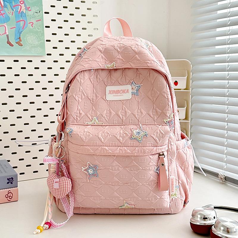 Звездный школьный рюкзак для девочек-подростков, милый, универсальный, большой вместимости, рюкзак высокой ценности, тренд