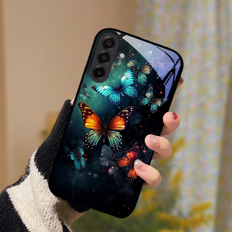 Роскошный Чехол Для Samsung S25FE Задняя Крышка Из Закаленного Стекла Для Samsung Galaxy S 25 S25 FE SM-S731B Защита Камеры Линзы Чехол