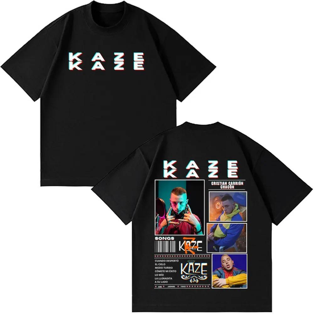 2026 Rapper Kaze R New Fashion Album Print T-shirt Men Women Casual T-shirt Short-sleeved Cotton Hip-hop Punk Oversized T-shirts Tops
