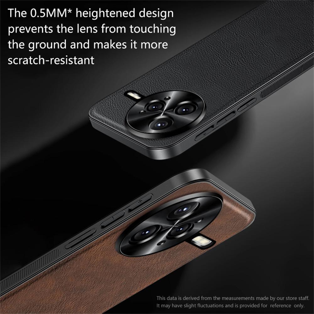 For Xiaomi Redmi K80 5G/Poco F7 Pro 5G Case PU+TPU+PC Phone Back Cover with Metal Lens Frame