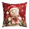 Tree Christmas Pillow Covers Soft Snowman Pillow Cover Xmas Throw Cushion Case  Car