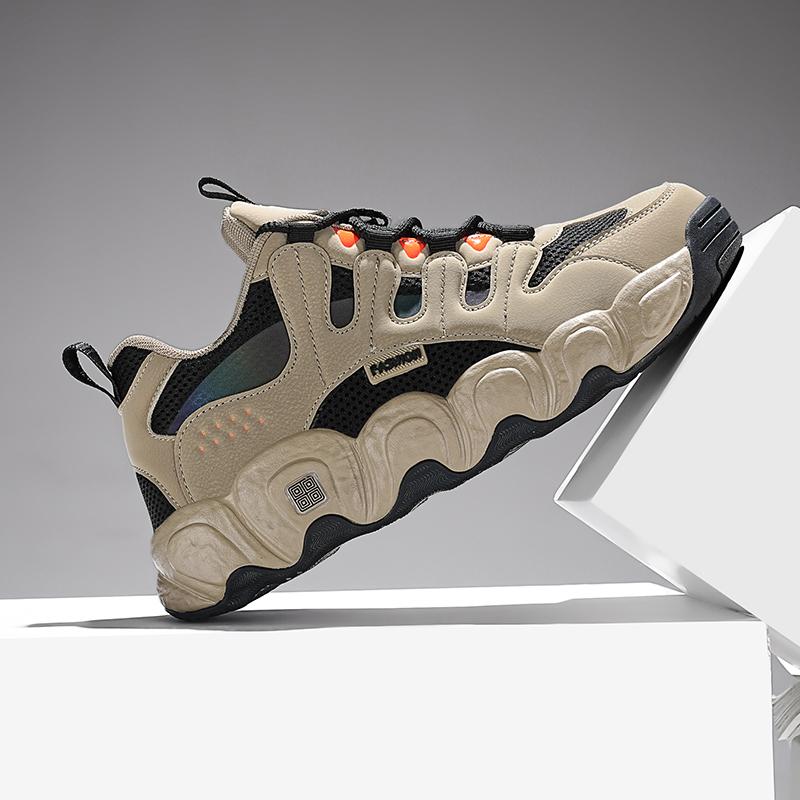 Мужские кроссовки Новые массивные кроссовки Мужские дышащие сетчатые Белые повседневные кроссовки Теннисные Мужские на платформе На шнуровке Вулканизированная обувь