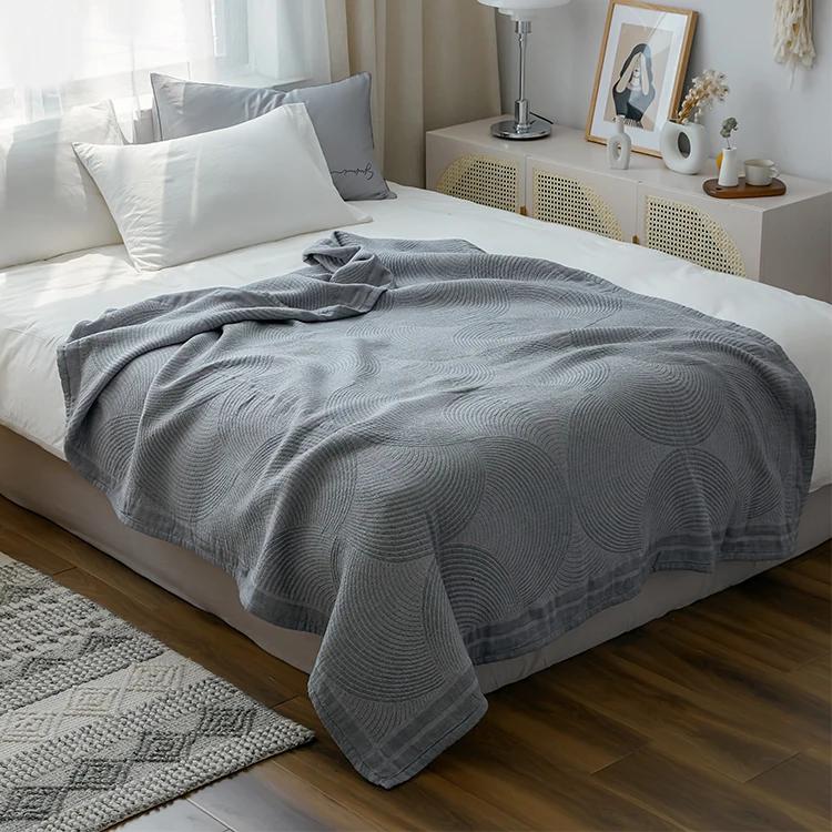 Double Bedspreads Cotton Quilt Summer Muslin Throw Blankets For the Beds Sofa Cover Blanket Decorative Bedding Linen 200*230cm