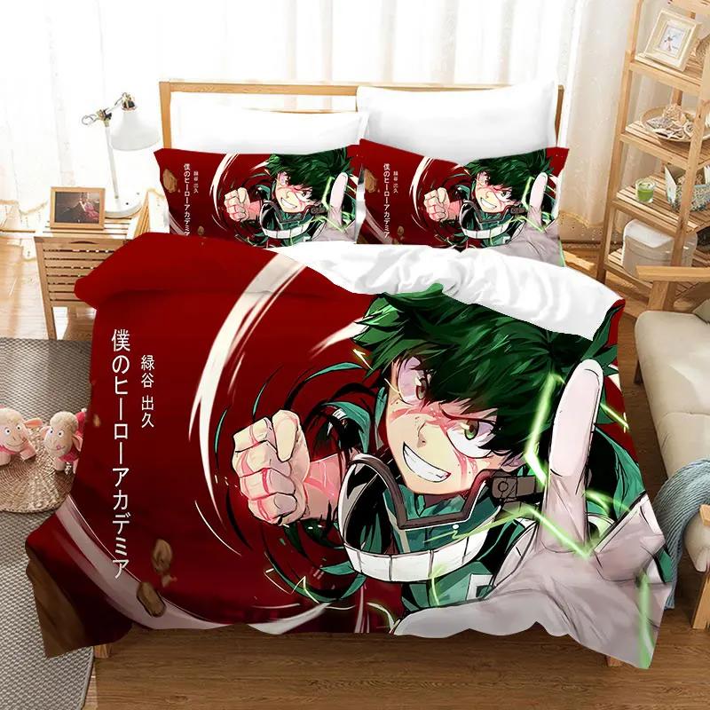 My Hero Academia 3D Printed Duvet Case Pillowcase Bedding Set Twin Full King For Kids Adults Bedroom