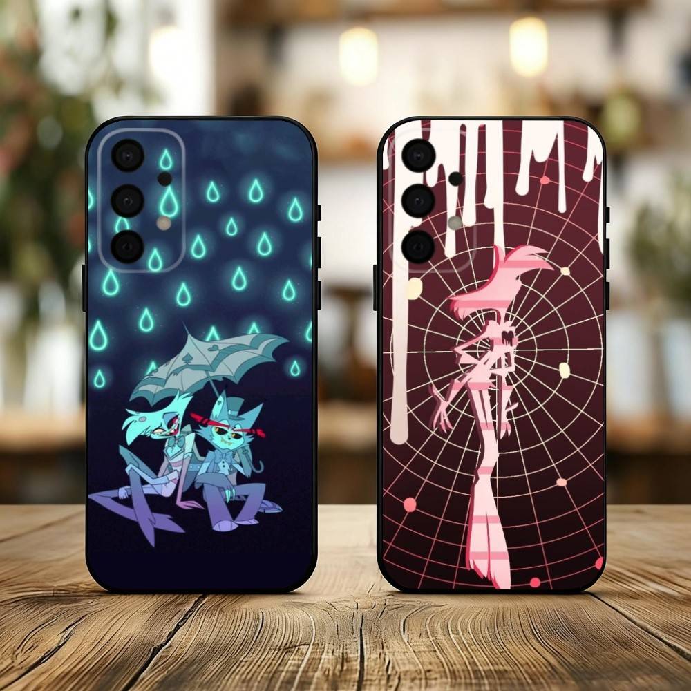 A-Angel D-DustS H-Hazbin H-Hotel Чехол для телефона Samsung Galaxy A73,A72,A71,A70,A53,A52,A51, Мягкий силиконовый черный чехол