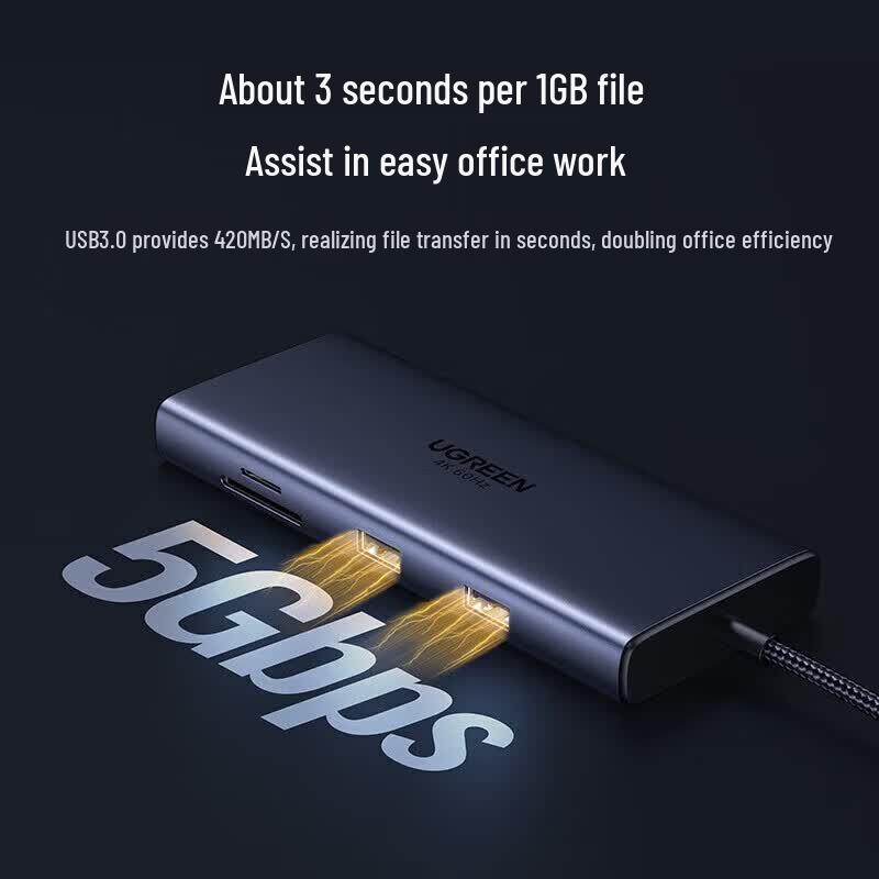 Ugreen Док-станция Type-C Thunderbolt 4 вилка CN (адаптер в комплекте)