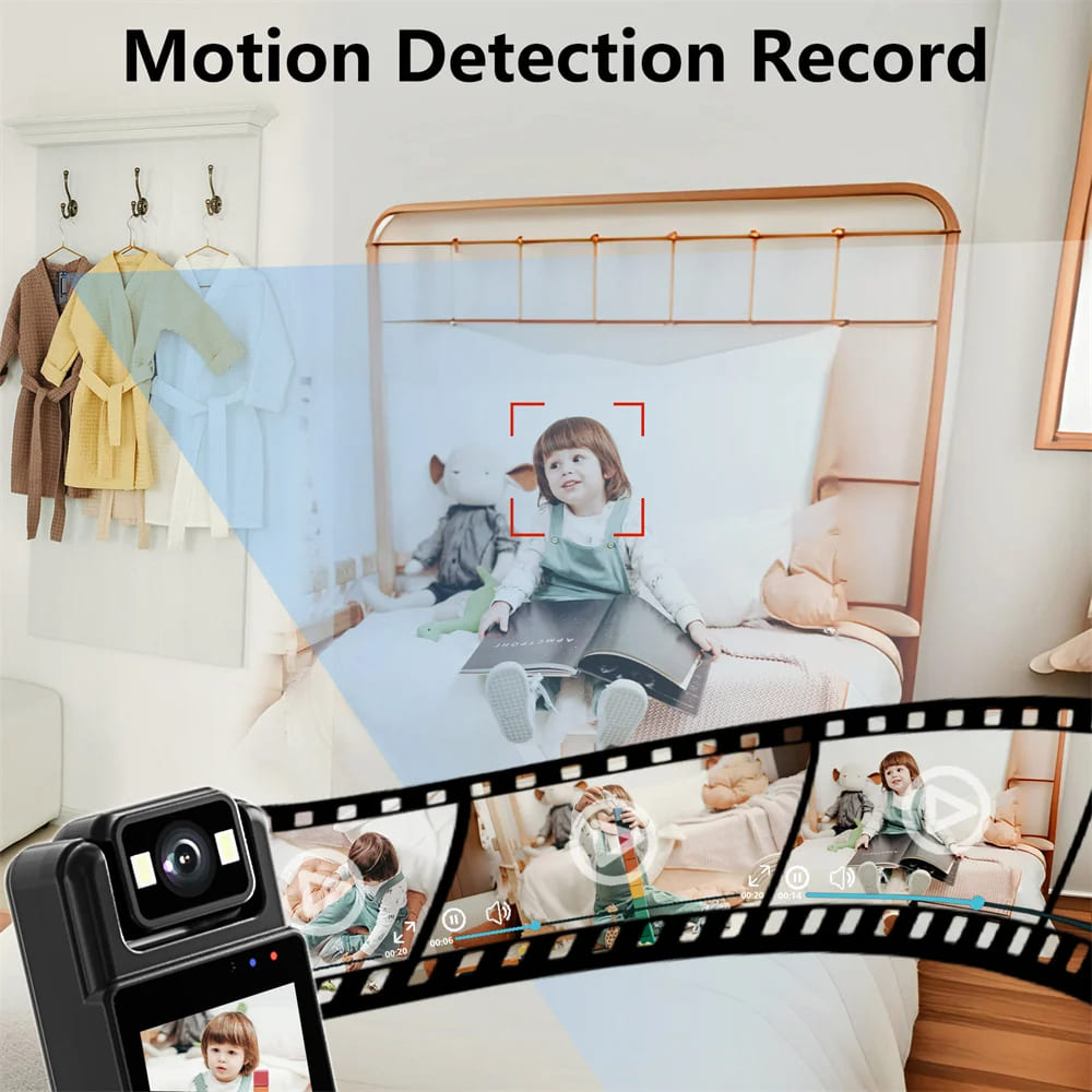 2025 Новая Wifi Мини Камера 1080P Портативный Цифровой Видеорегистратор Носимый Полицейский Маленький Корпус Камера Ночного Видения DVR Миниатюрная Камкордер