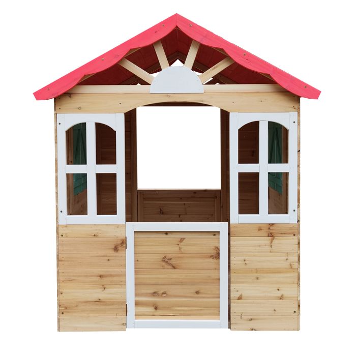 Детский домик - GINGER HOME - Натуральное дерево - Дверь и окна - Для улицы