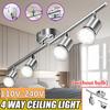 Элегантный современный потолочный светильник с 4-позиционным переключением 100 В-220 В, прямой бар GU10, потолочный прожектор, светодиодная лампа, регулируемая