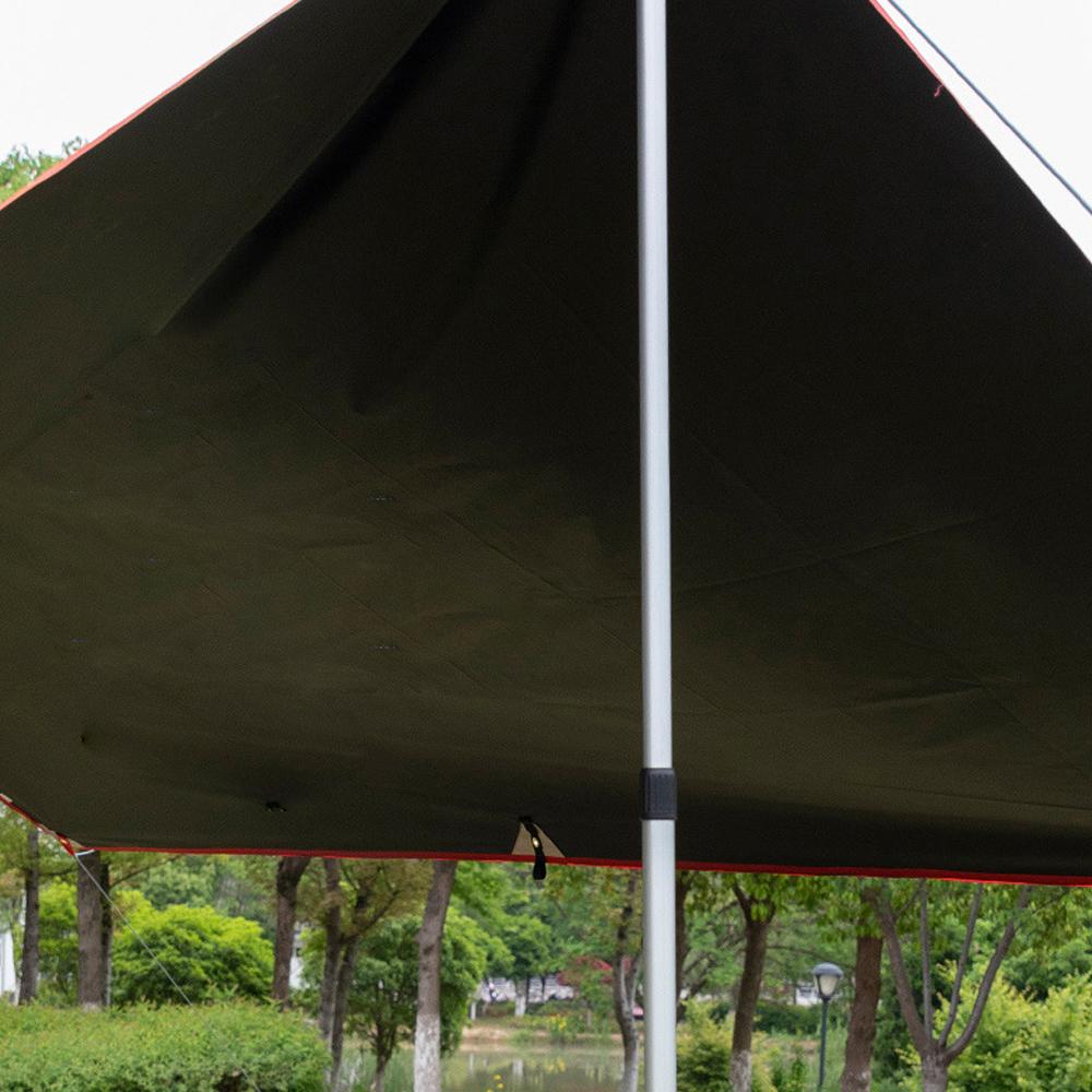 Телескопическая опора для палатки, пляжный приют, тент, утолщенный опорный столб из алюминиевого сплава