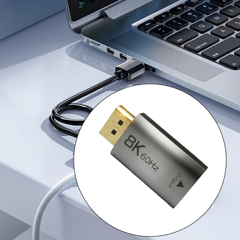 Высокоскоростные адаптеры DP1.4 на HDTV 2.1 48 Гбит/с для разрешения 8K@60 Гц 4K@144 Гц с динамическим HDR и режимом автоматической низкой задержки