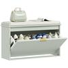 Elegant Eight Shoe Bench, with Top Seat - Green