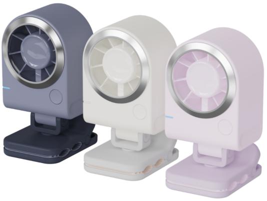 2026 Popular Handheld Small Clip Fan 360° Angle Adjustment Rechargeable Four-level High Speed Portable Desktop Air Cooling Fan