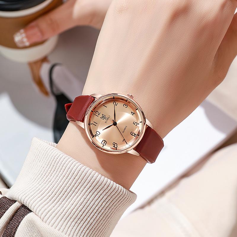 Unisex Silicone Tape Quartz Watch, Simple And Fashionable Female Student Watch Watch In Junior High School